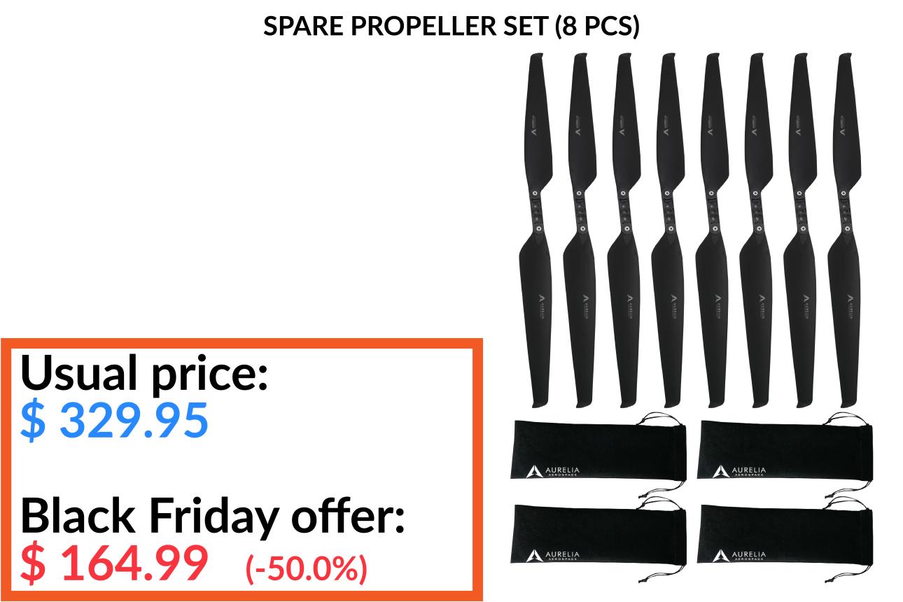 X8 Propeller Set Black Friday Offer 2021